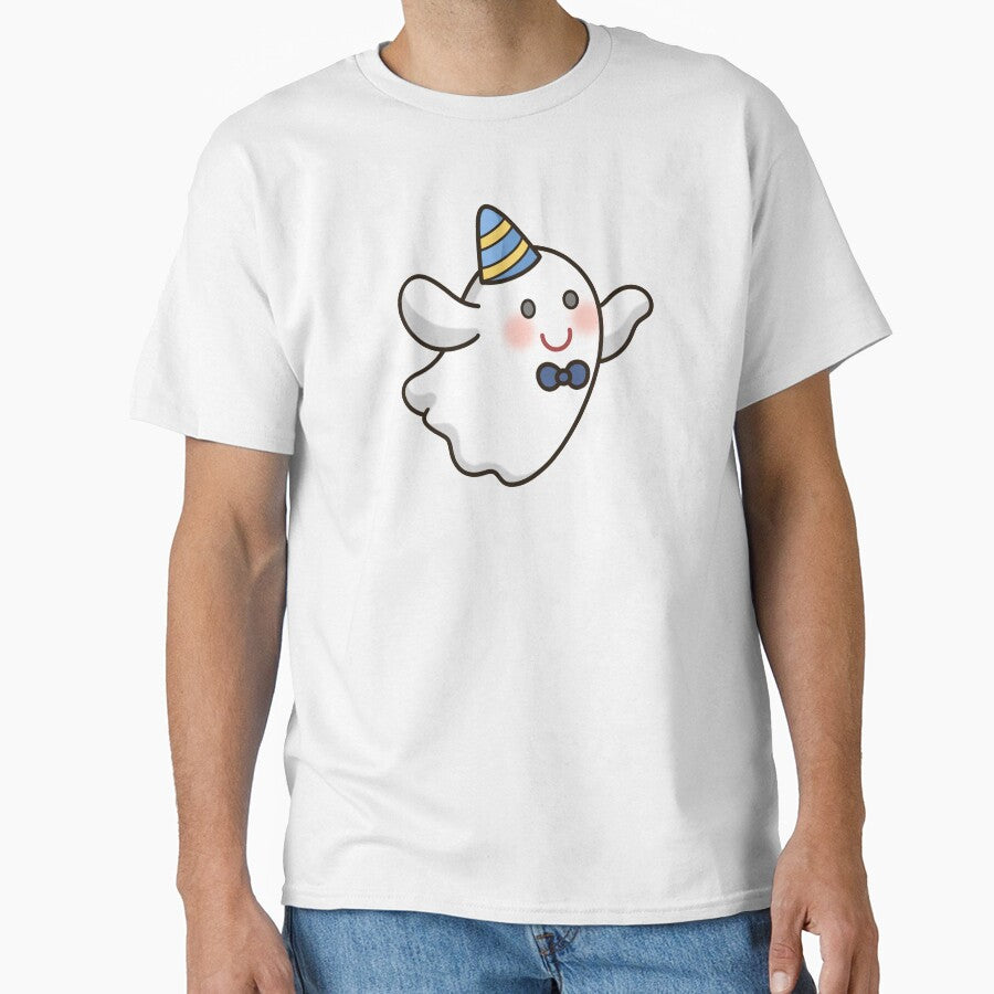 Cute Kawaii Ghost Party Illustration by Porpor Artwork