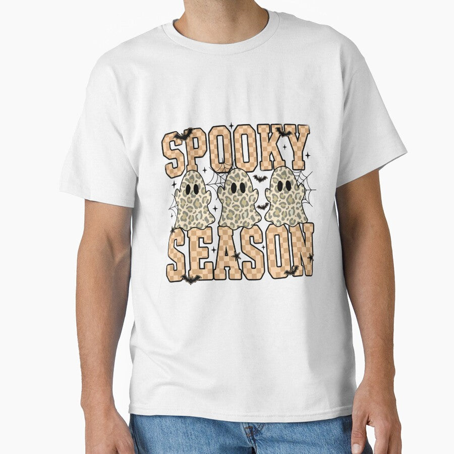 Spooky Season Leopard Ghost Halloween by KroghDs