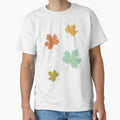 Falling Autumn Leaves on Teal by Trinket-Trickster