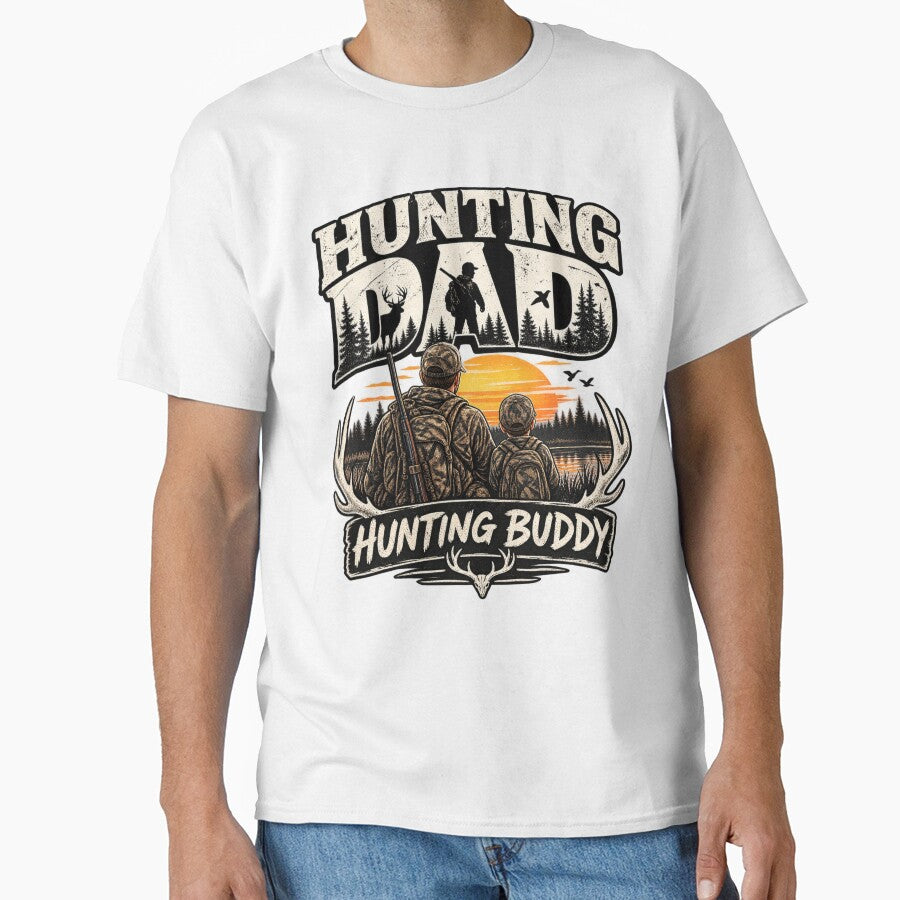 Hunting Dad Hunting Buddy Father Son by Shopex10