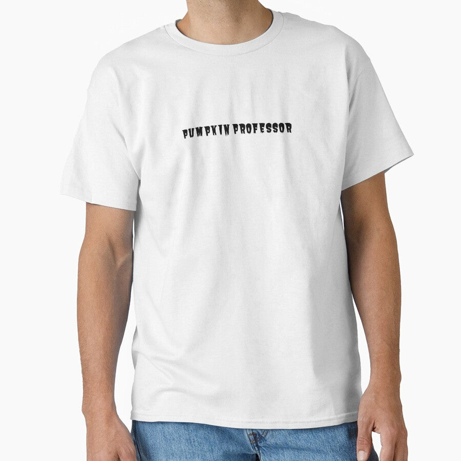 Pumpkin professor Funny Halloween Teacher Spooky Shirt Design by E-lenaLu