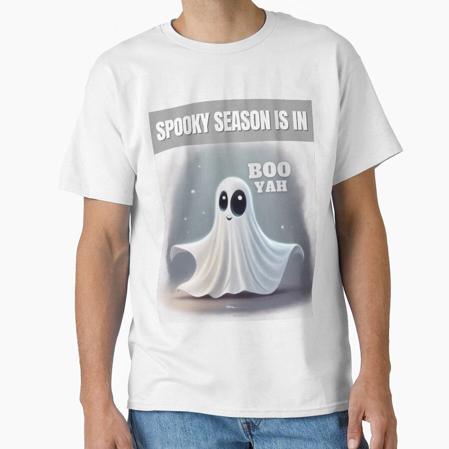 Boo Yah Ghost - Spooky Season is in by a boy and a pug