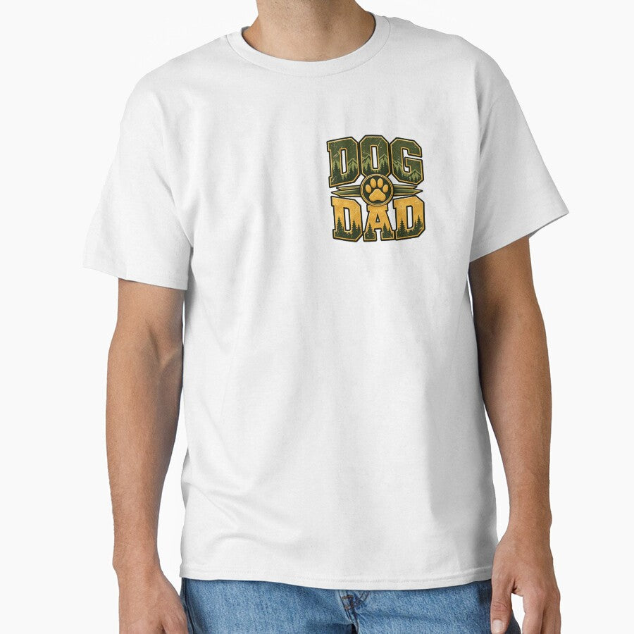 Dog Dad Rugged Outdoor Typography Funny Dog Lover Gift Shirt by Rod & Retriever