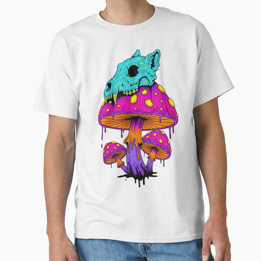 Psychedelic Mushroom Skull by Thunderbelts