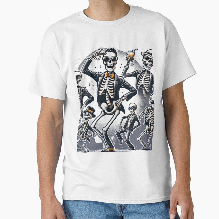 "Coolest skeleton at night party" by taworn