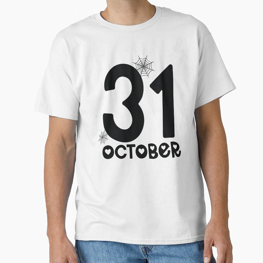 31 October - Autumn Halloween Vibes Quotes Retro Vintage Fall Spooky Season Gift by FuzionRaptor