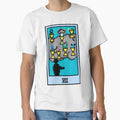 Copy of Wait, is this pixel art tarot? Yellow - Minor Arcana 'Seven of Cups' (Design for T-shirt, stickers and other accessories) by Pixel Waite