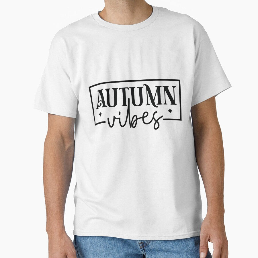 Autumn Vibes - Autumn Halloween Vibes Quotes Retro Vintage Fall Season Spooky Leaves Gift by FuzionRaptor