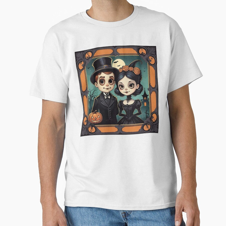 Cute Victorian Halloween Couple by Spike The Punch Design Co.