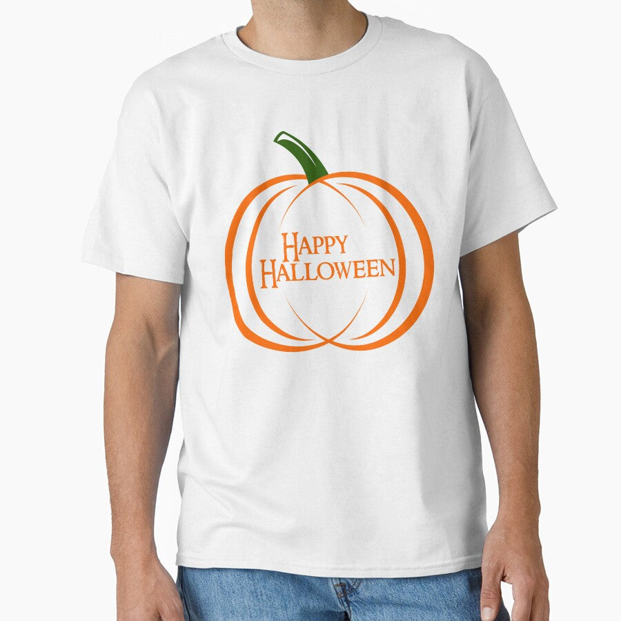 Happy Halloween Pumpkin with Centered Text by Risa-C