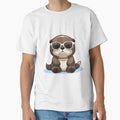 Cute Baby Otter Wearing Cool Sunglass by quotopia
