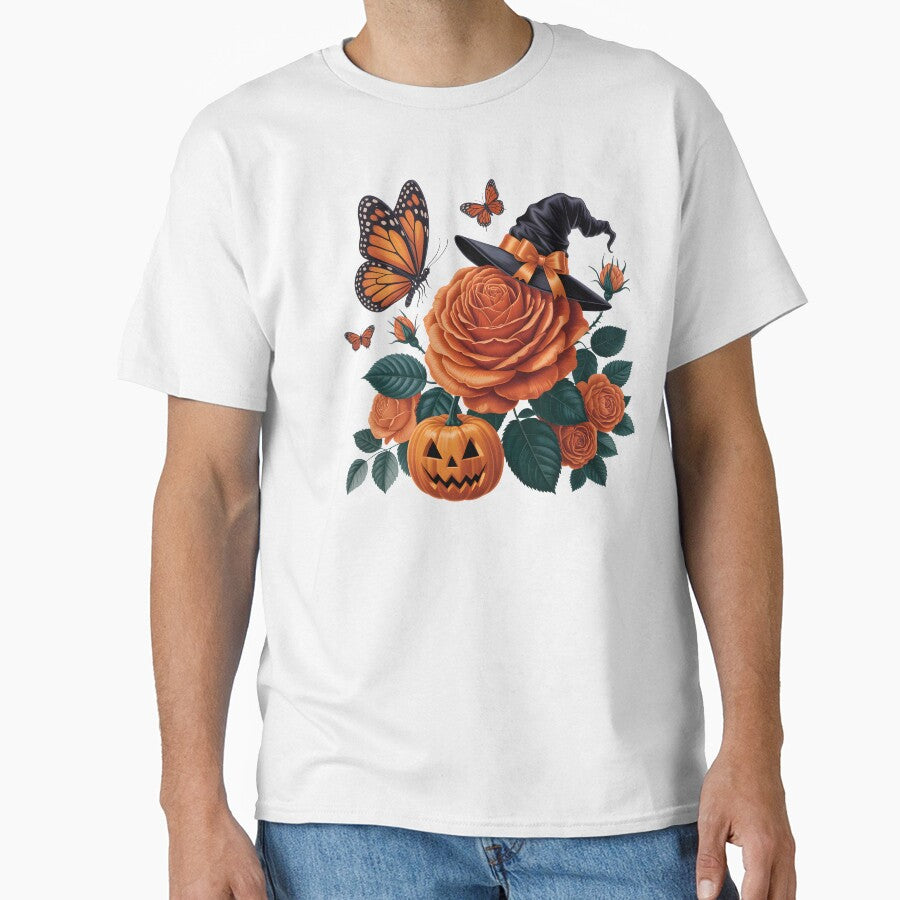 Halloween Butterfly and Rose Composition by jkrphoto