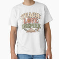 Teach Love Inspire Shirt – Minimal Vintage Teacher T-Shirt, Cute Back to School Teacher Gift by 1DreamerShop