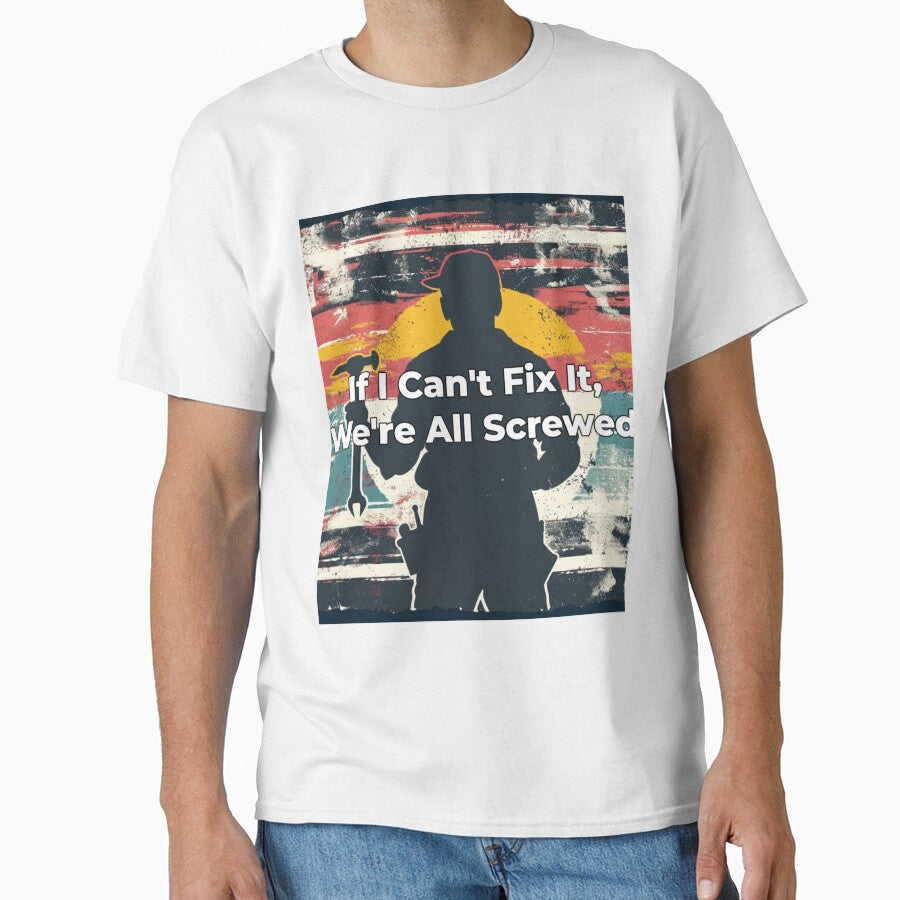 Vintage Retro Mechanic Garage Sunset Fixer Gift T-Shirt by TrendyGalaxy