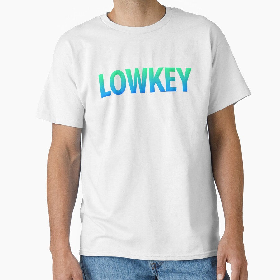 Lowkey in Teal Blue Gradient by Memes N Lore