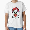 Cute Ghost Strawberry Kawaii Embroidery Patch Design Mushroom Boo by ColorSplash123