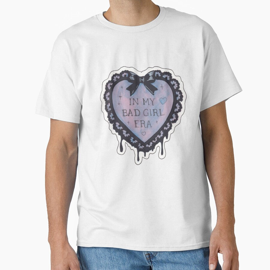 In My Bad Girl Era — Pastel Goth Black Lace Heart Quote Creepy Cute Art by Darkfully-Done