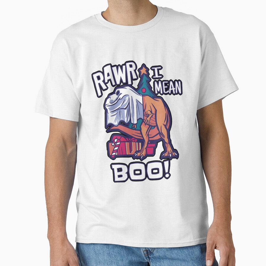 Rawr I Mean Boo T Rex Christmas Lazy Halloween Costume Girls Boys Women Men by Countrysmart