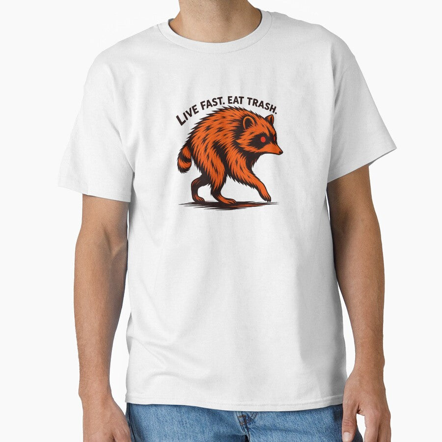 Jimothy Raccoon - Live Fast Eat Trash – Funny Trash Panda Raccoon Vintage Design by JessArty ⭐⭐⭐⭐⭐