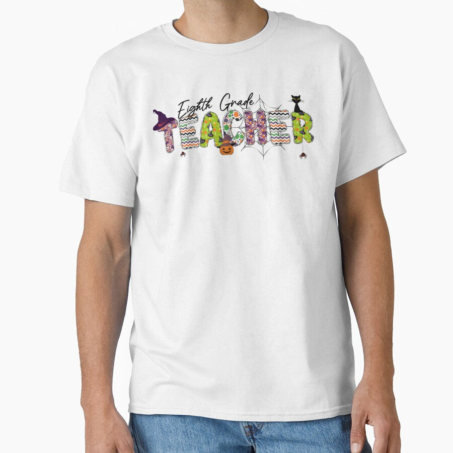 Eighth Grade Teacher Cute Halloween by NoonMoonApparel
