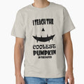 I Teach The Coolest Pumpkin In The Patch Funny Halloween Gift for Teacher Boys Girls Men Womens by sichaz