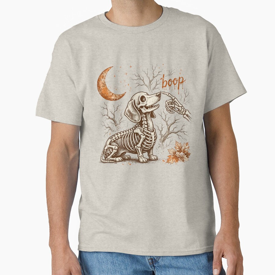 Boop Dachshund Halloween Weenie Dog Skeleton Dog Mom Halloween Funny by Yellowriversss