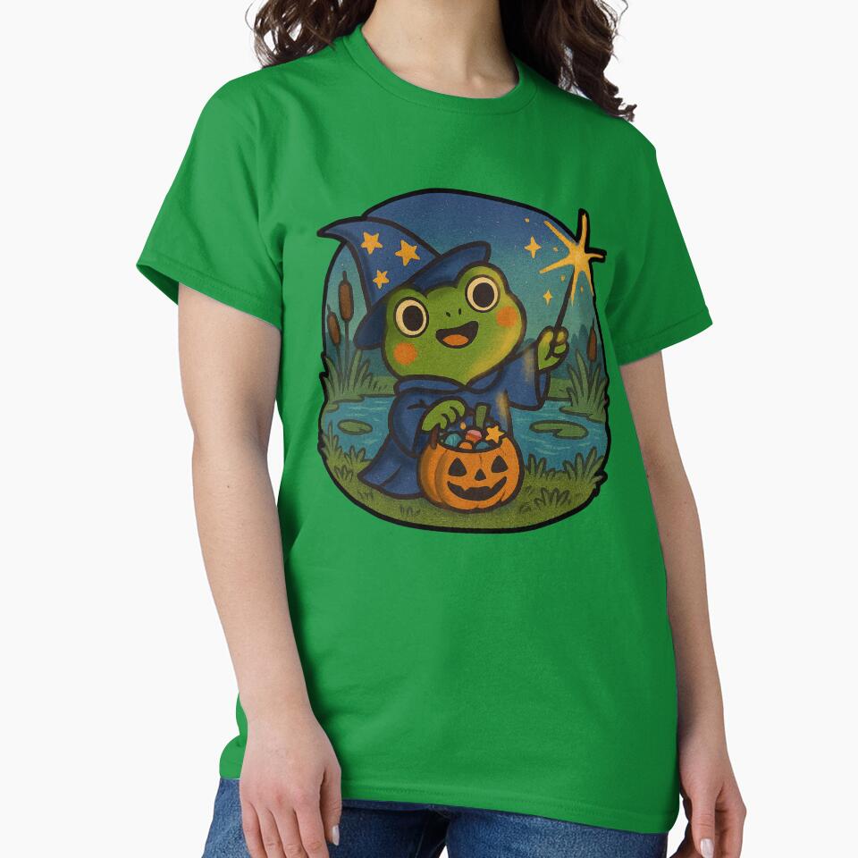 Wizard Frog Halloween Magic by MythicPixel