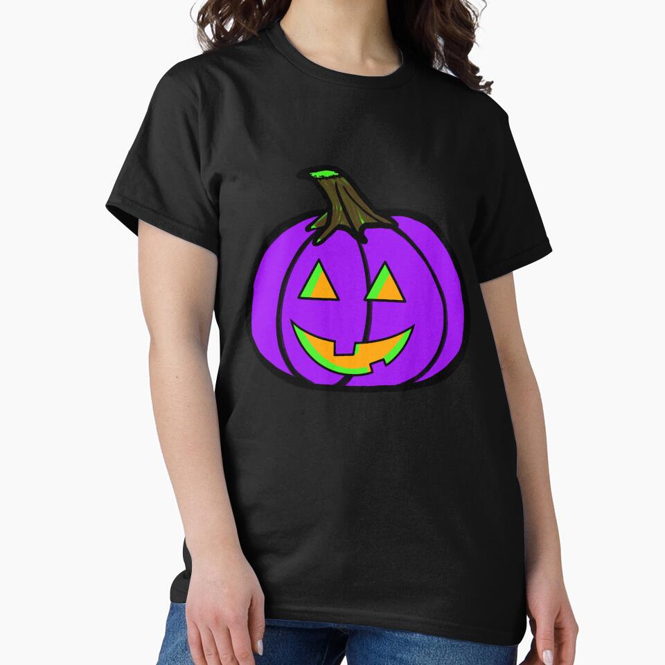 Vintage Look Purple Halloween Pumpkin by kybrowncoat