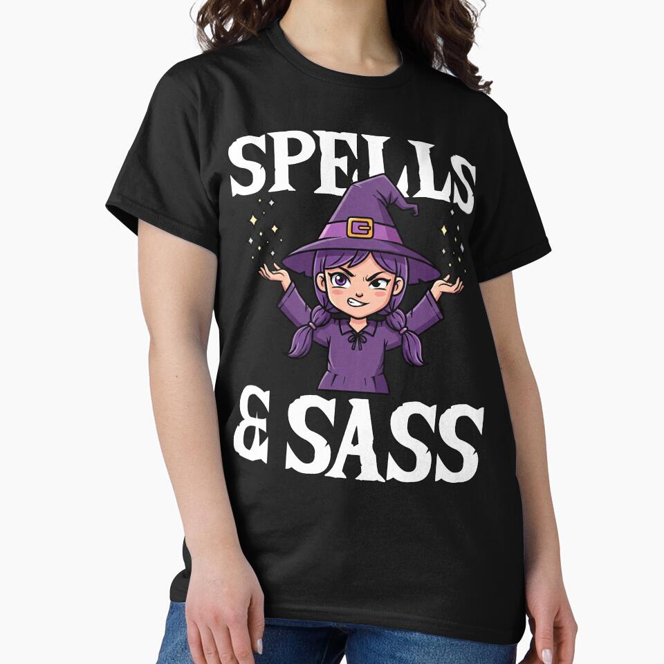 SPELLS AND SASS - WITH HALLOWEEN by KEF Custom