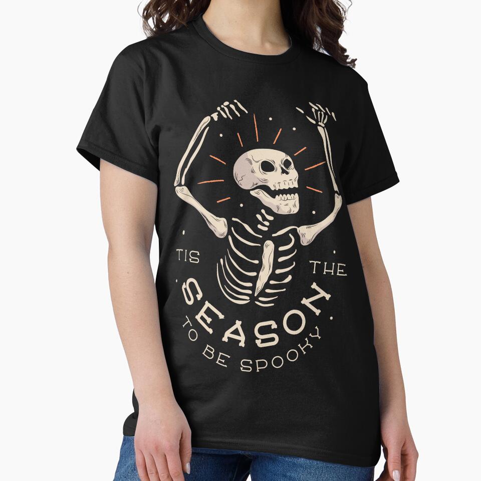 Tis The Season To Be Spooky - Halloween Skeleton by MnEmzStudio