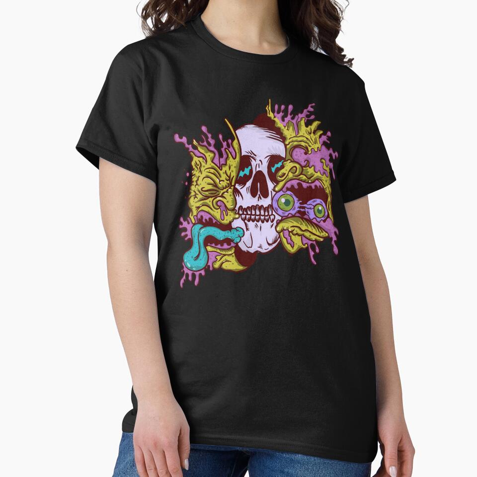 Spooky halloween skull by Hoetoons