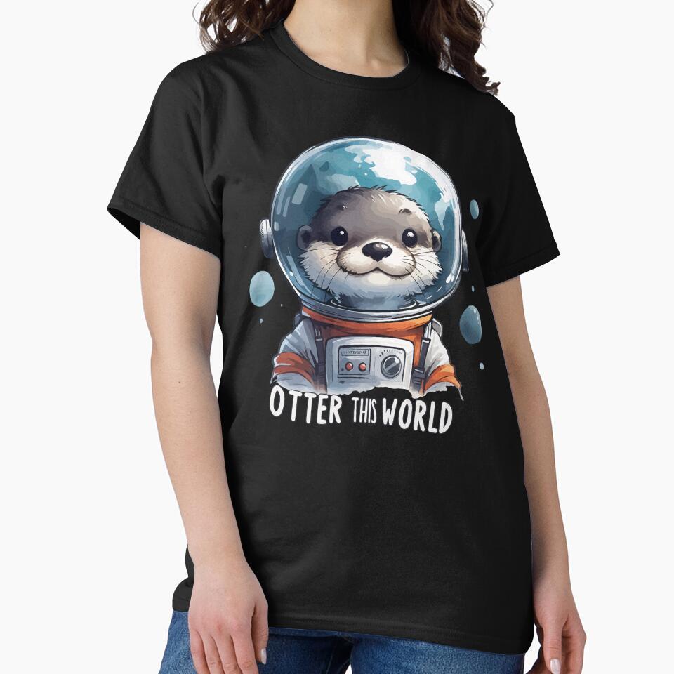 Otter This World Funny by TomFrontierArt