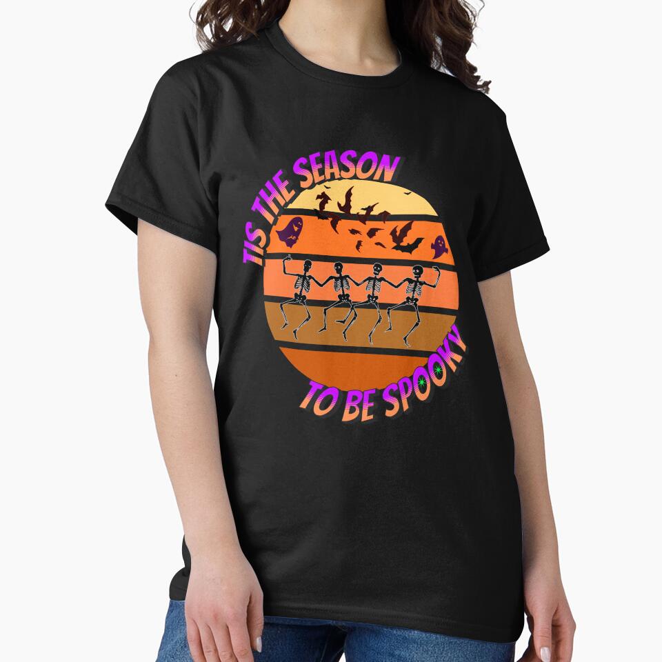 Tis The Season To Be Spooky Halloween Skeleton Ghost Creepy Horror Scary by CarantinedChaos