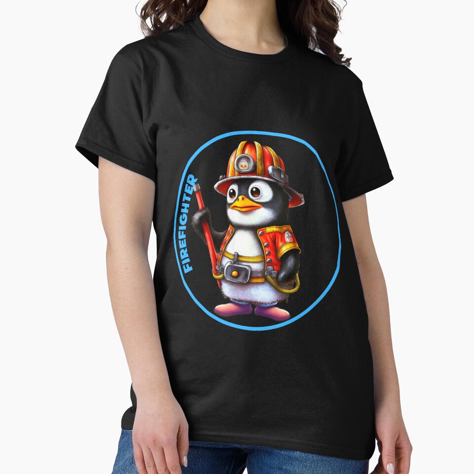 Firefighter, sweet penguin by HarriPaloma