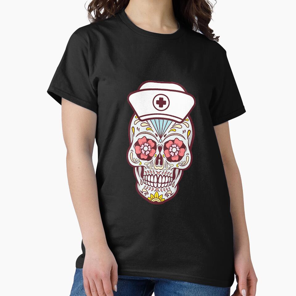 Nurse Sugar Skull Health Professional by BundlerVq