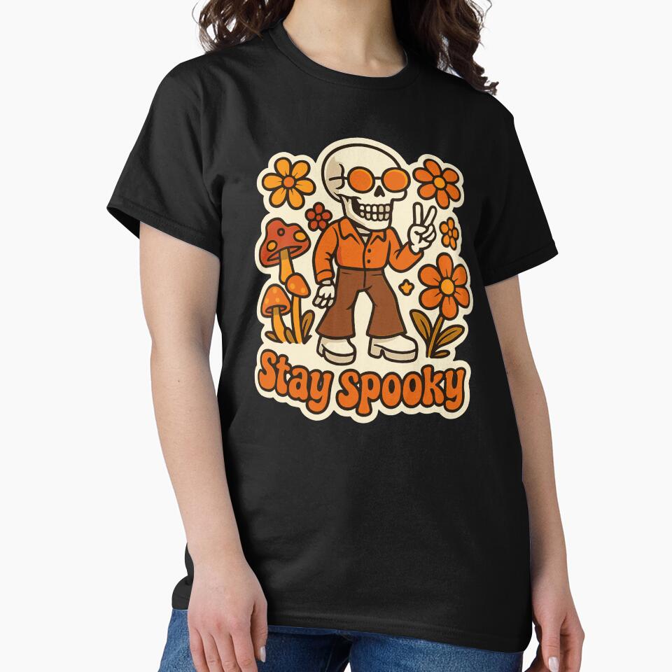 Retro Groovy Skeleton Halloween by Cute-Nature
