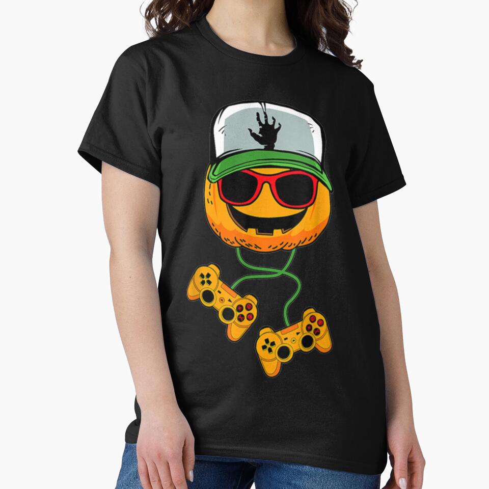 Halloween Jack O Lantern Gamer Boys Kids Men by ElcapitanoShop