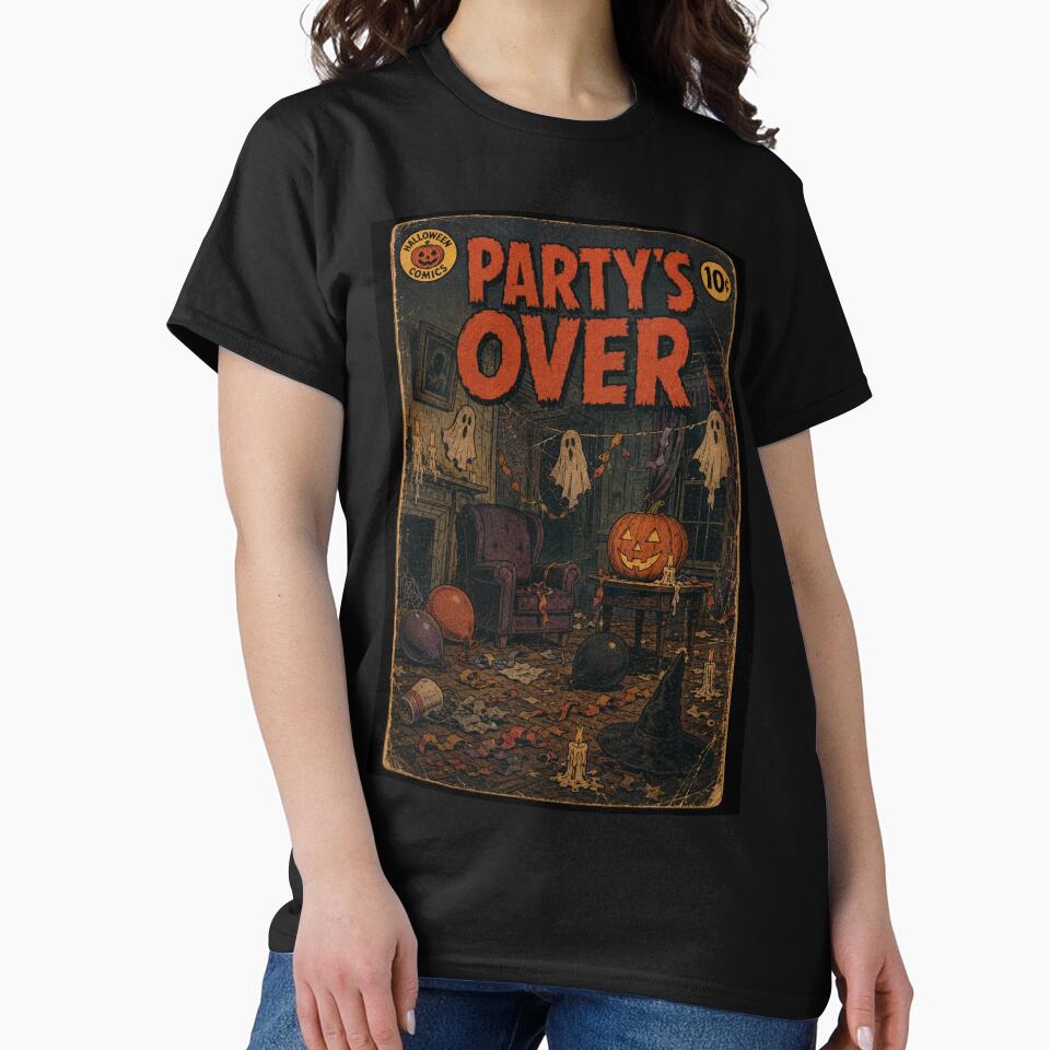 Vintage Halloween Comic Book Cover Art: Party Memories by bapupa