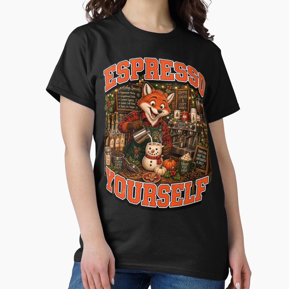 Copy Espresso Yourself Coffee Barista Fox ChristmasCan't Hear You I'm Gaming Gamer Koala Christmas by Design Vibras