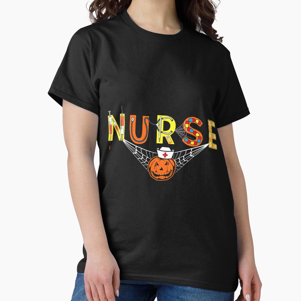 Nurse Halloween With Pumpkin Boo by BundlerVq