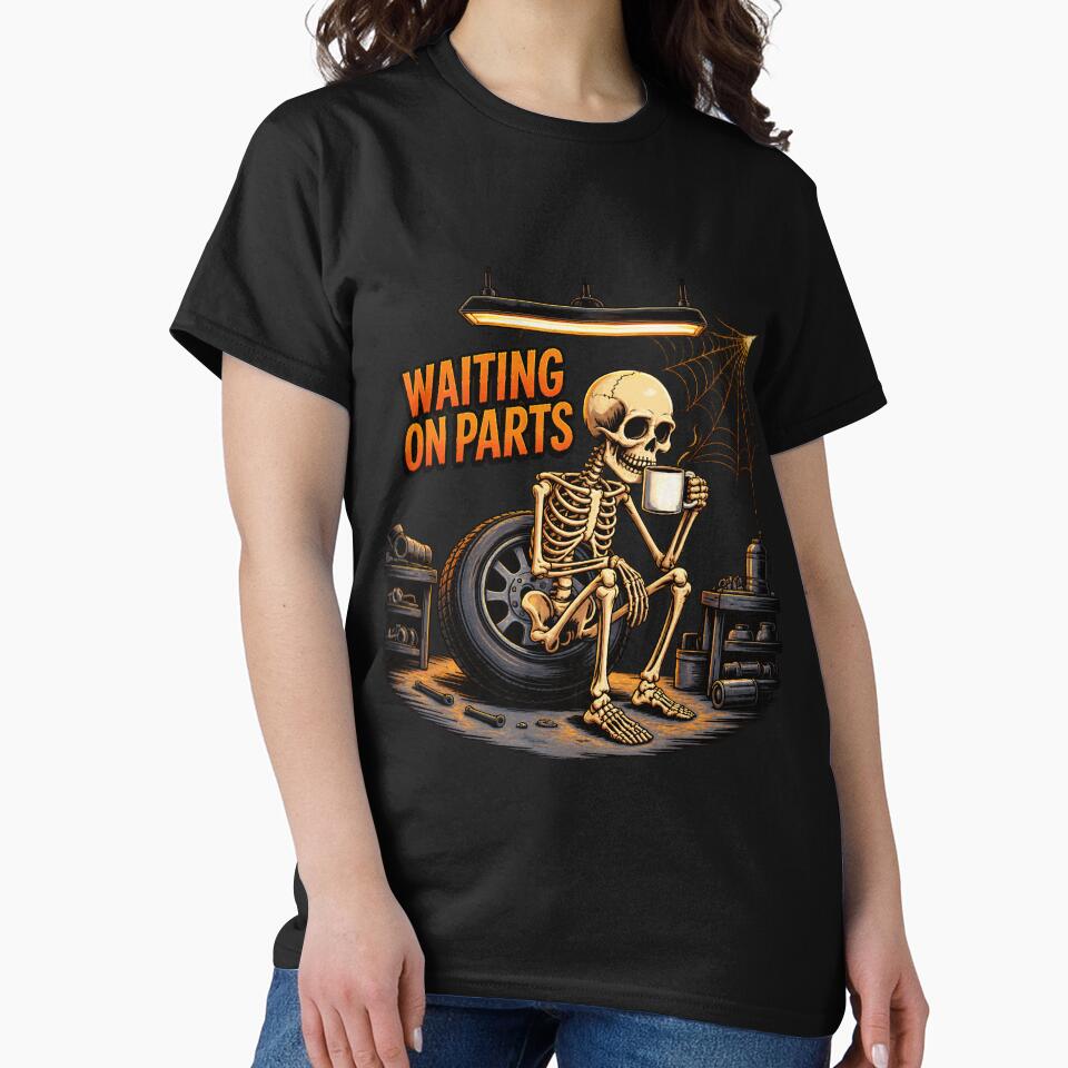 Waiting On Parts Mechanic Skeleton by netimdomains