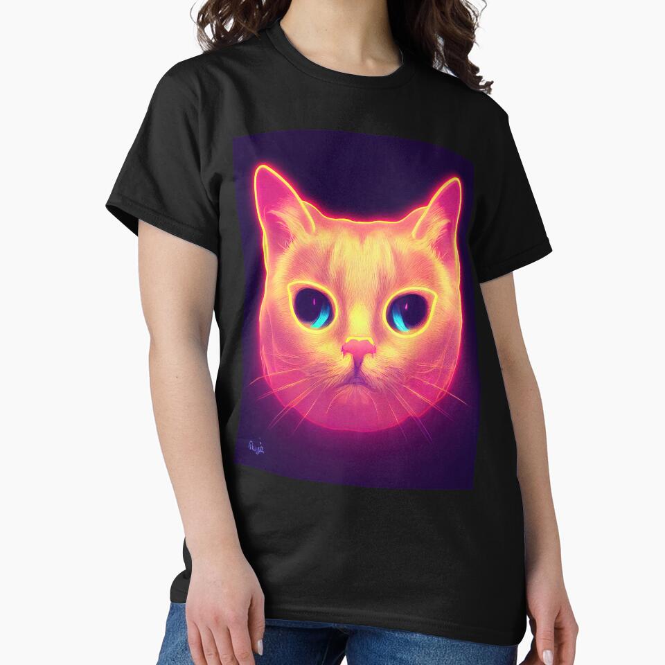 cat halloween neon by ComicsFactory