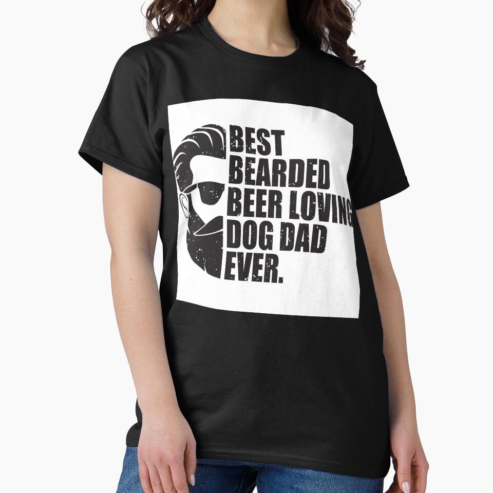 Bearded Beer Loving Dog Dad by Rickann
