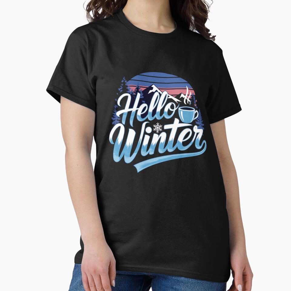 hello winter T-Shirt by Kirolous  Safwat