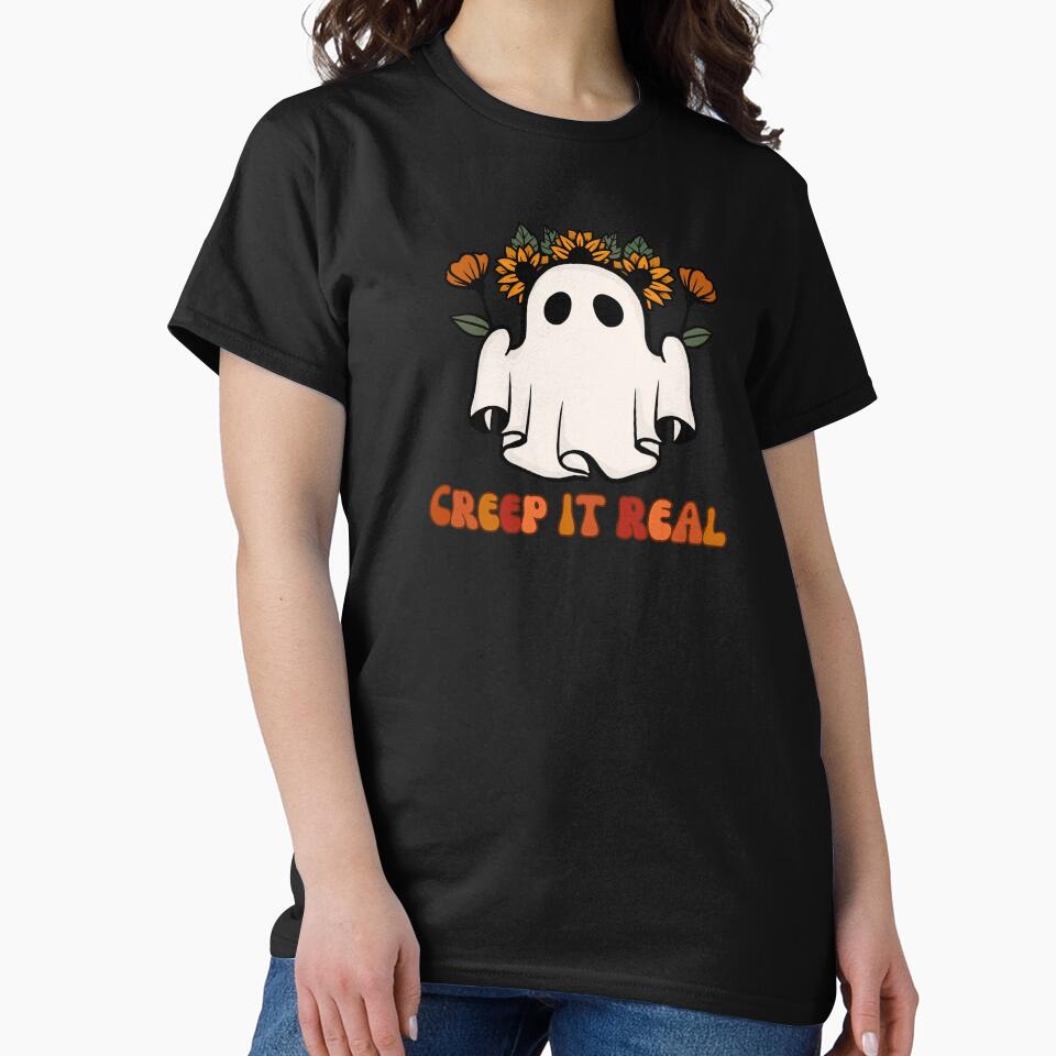 Creep It Real | Halloween | Spooky | Ghost | Retro Halloween by ShoniwDesigns