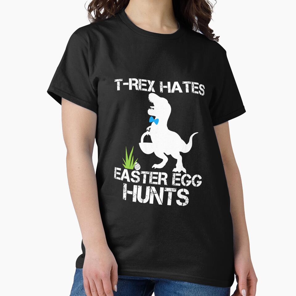 Trex Hates Easter Egg Hunts Funny by SkyCloudBlue