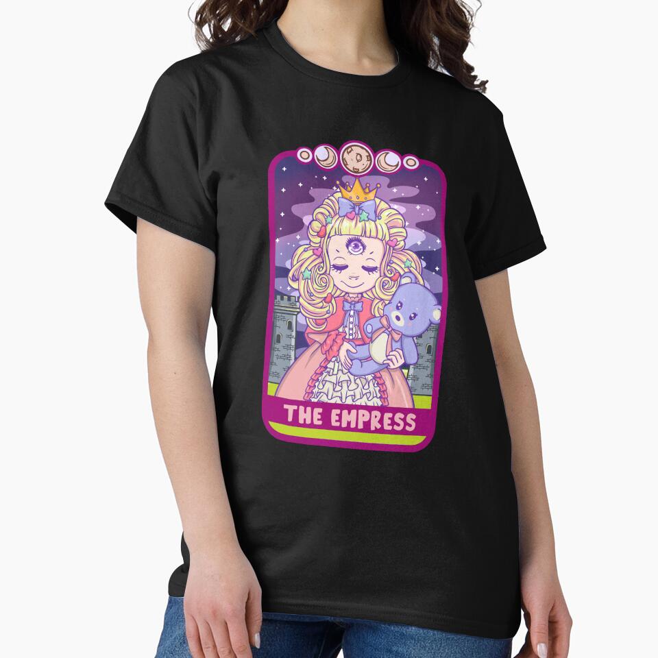 The Empress - Cute Kawaii Anime Tarot Card T-Shirt by biNutz