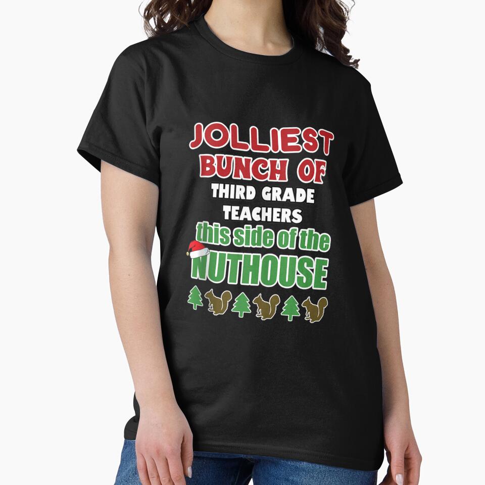Funny Christmas for Third 3rd Grade Teachers Matching by Clayton-Bowman