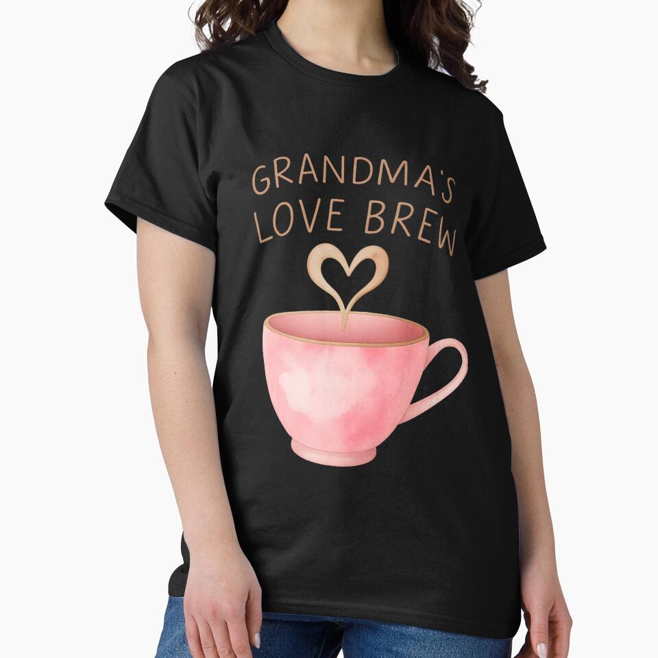 Grandma's Love Brew – Cute Tea Lover Grandma by PunchDrop