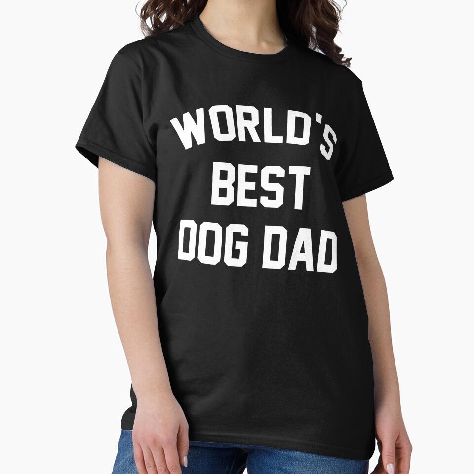 World's Best Dog Dad Text by SoyLamderma